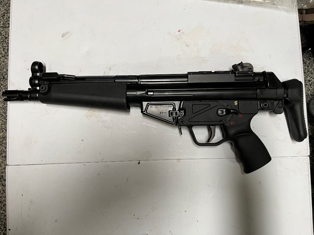 HK 53 Converted By Fleming Firearms Double Push Pin